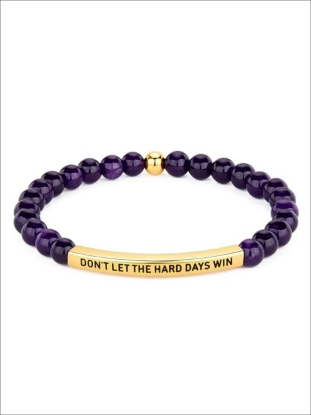 Titanium Steel Motivational Wrap Bracelet Adjustable Braided Encouragement Gift